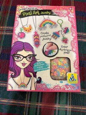 Imaginista Pixel Art Jewelry Kit - Colorful Bead Charms
